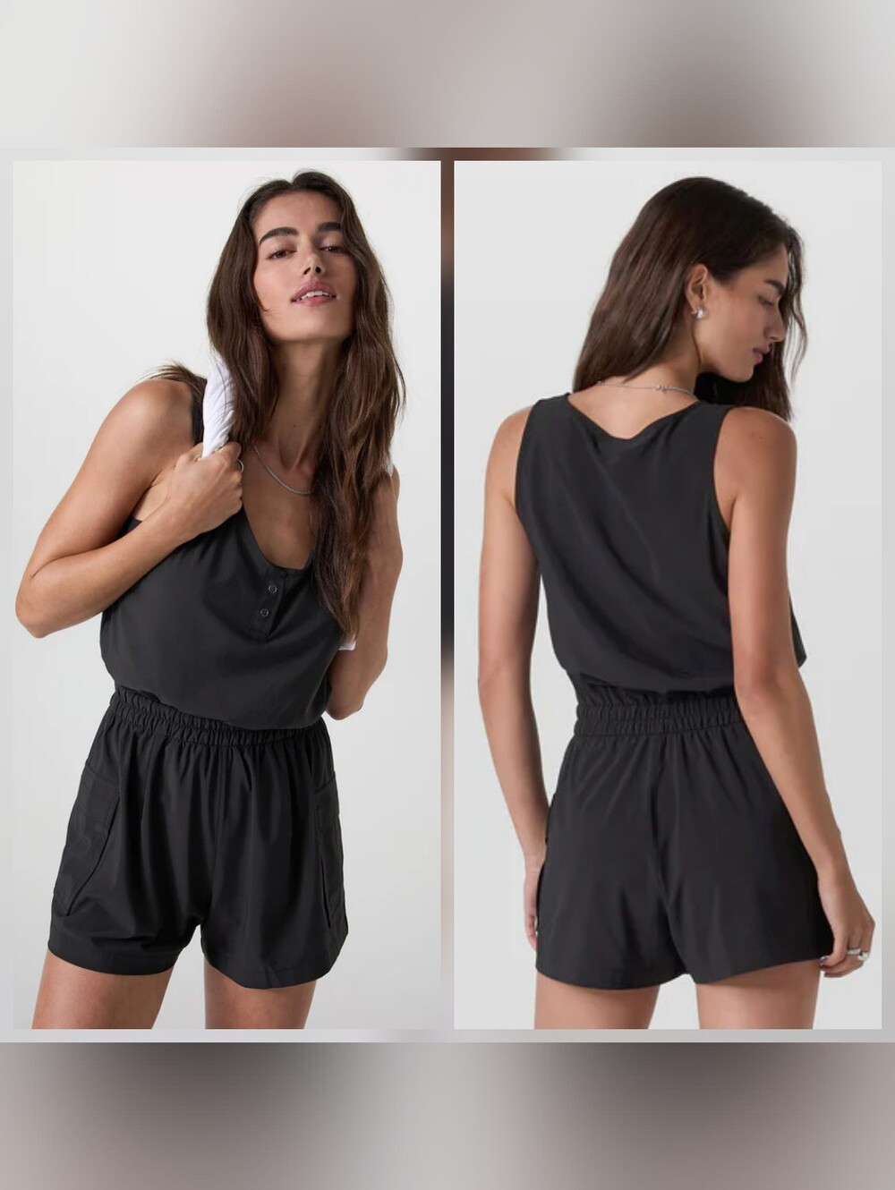 Vuori Women's Villa Utility Romper - Size Medium - Black - VW3137 - EUC - Picture 6 of 6